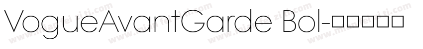 VogueAvantGarde Bol字体转换
